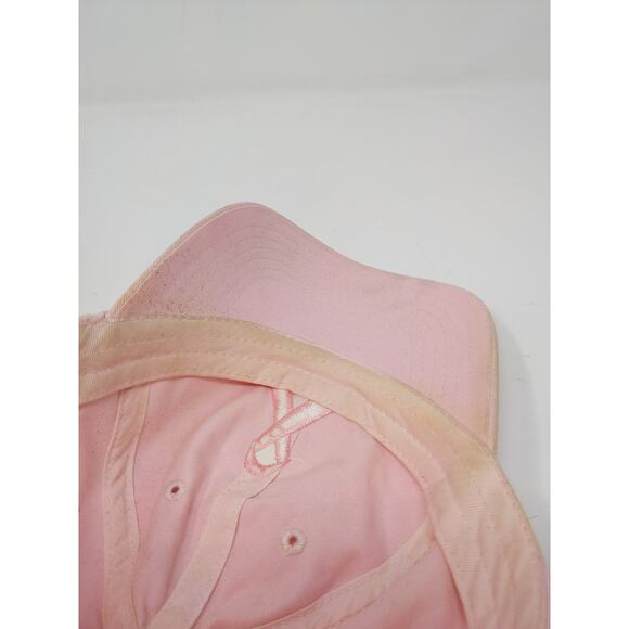 Breast Cancer Awareness Slideback Hat Embroidered Ribbon Logo Pink - Picture 8 of 9